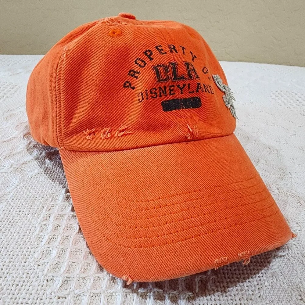 Property of Disneyland DLR 55th Anniversary Orange Adult Baseball Ball Cap Hat